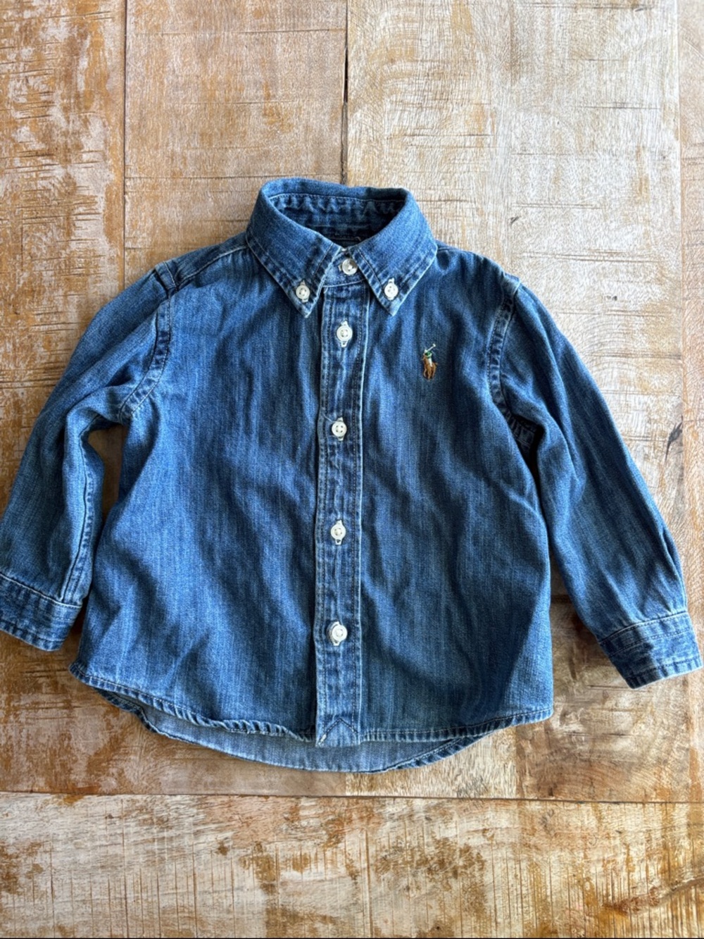 Ralph Lauren Baby Boy Denim Shirt 9m - Picture 2 of 6